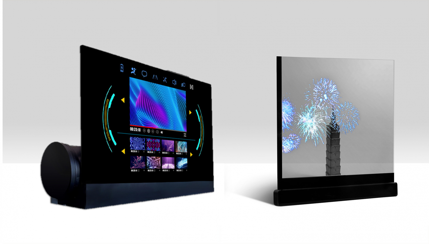 可卷式、折迭性、高透明